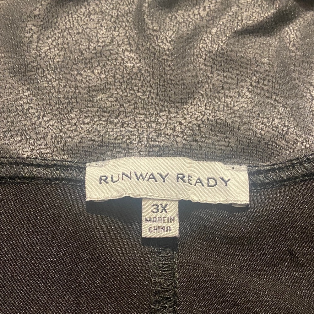 Runway Ready faux leather leggings Ladies 3X